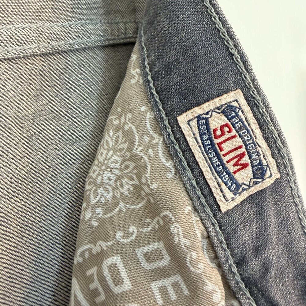 π Devil-Dog Dungarees Slim Fit Jeans β Gray Wash β Size 34x32 - Picture 7 of 7